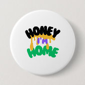 「ハチミツ家に帰った」 缶バッジ (正面)