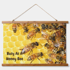 ハチミツ忙しビーの木の上の壁タペストリー 吊り下げ型タペストリー