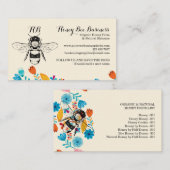 ハチミツ手描き花価格表 名刺 (正面/裏面)