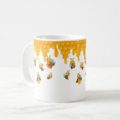 ハチミツ採集はちみつ コーヒーマグカップ (正面左)