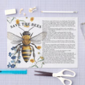 ハチミツ救ビーの先端が切り離される 薄葉紙 (クラフト)