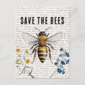 ハチミツ救ビーの台本の花 ポストカード (正面)