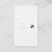 ハチミツ瓶とハニカム 名刺 (裏面)