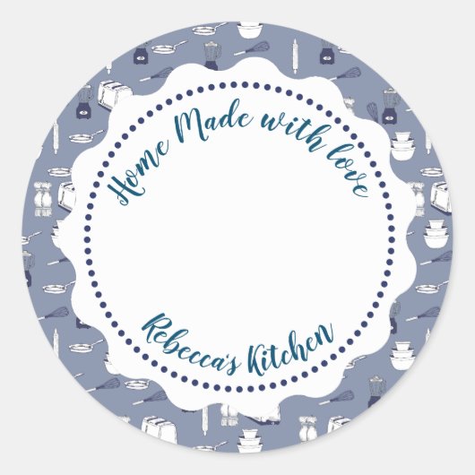 ハチミツ瓶ラベル  | 手作りのメイソンジャー ラウンドシール (正面)