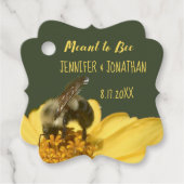 ハチミツ用の結婚式の引き出物写真 フェイバータグ (正面)