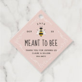 ハチミツ結婚式の引き出物ラベル フェイバータグ (正面)