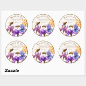 ハチミツ結婚式の引き出物 ラウンドシール (シート)