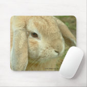 ハチミツ、耳の垂れたウサギ マウスパッド (マウス)