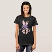 ハチミツ – Easter Bunny-Cheetah Leopard Print-Mother' Tシャツ (正面フル)