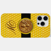 ハチミツBEE,ハチミツMONOGRAM Case-Mate iPhoneケース (裏面 (横))