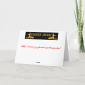 ハチミミツバチのハッピーホリデーハチミミツバチの蜂蜜バズ シーズンカード (裏面)