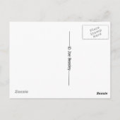 ハチングス・デイビス薬店前の男性 ポストカード (裏面)