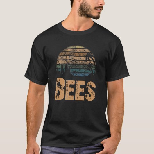 ハチヴィンテージ動揺して沈 Tシャツ (正面)