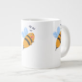 ハチ付きマグカッププリント ジャンボコーヒーマグカップ (正面右)