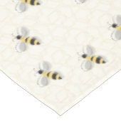 ハチ図解入りの、写真付きの黄色黒虫動物 テーブルクロス (アングル)