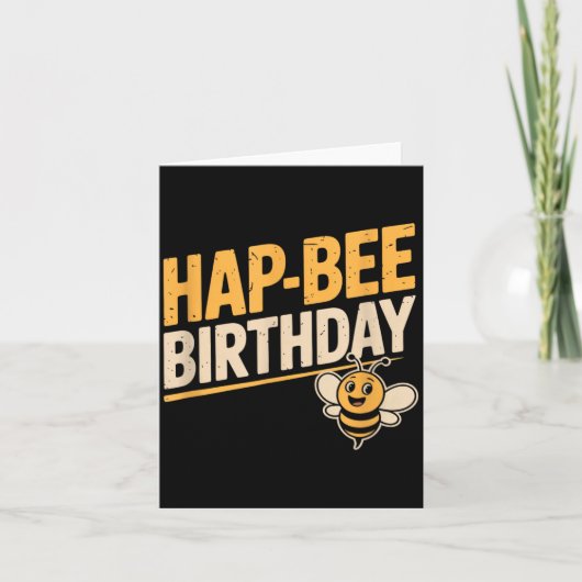 ハチ好きのためのおもしろ誕生日ギフト メンズ レディース カード (正面)