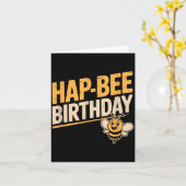 ハチ好きのためのおもしろ誕生日ギフト メンズ レディース カード (黄色い花)