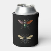ハチ昆虫ヴィンテージイラストレーション 缶クーラー (缶正面)