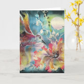 ハチ独身のドリ カード (黄色い花)