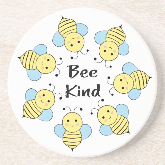 ハチ種のミツバチ コースター (正面)