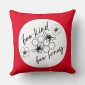 ハチ種の蜂蜜装飾用クッション クッション (裏面)