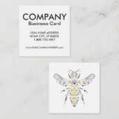 ハチ華美ミツバチ スクエア名刺 (正面/裏面)