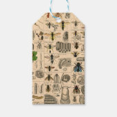 ハチ虫の虫のハチ自然自然ビー絵画ズ ギフトタグ (正面)