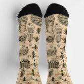 ハチ虫の虫のハチ自然自然ビー絵画ズ ソックス (上部)