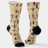 ハチ虫の虫のハチ自然自然ビー絵画ズ ソックス (傾斜あり)