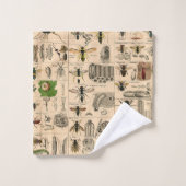 ハチ虫の虫のハチ自然自然ビー絵画ズ バスタオルセット (ウォッシュタオル)