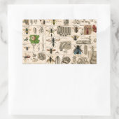 ハチ虫の虫のハチ自然自然ビー絵画ズ 長方形シール (バッグ)