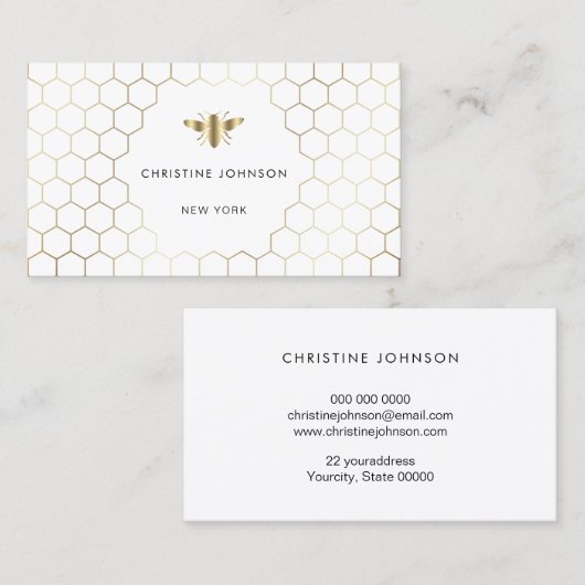 ハチ蜂のハチ 名刺 (正面/裏面)