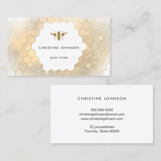 ハチ蜂のハチ 名刺 (正面/裏面)