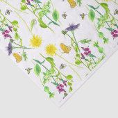 ハチ蝶ボタニカルタンポポ野花 薄葉紙 (詳細)