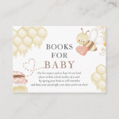 ハチ赤ちゃんシャワーベビー エンクロージャーカード (正面)