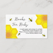 ハチ赤ちゃんシャワーベビー エンクロージャーカード (正面)