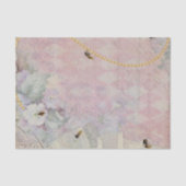 ハチ金ゴールド真珠ヴィンテージフローラ アーガイル 薄葉紙 (正面)