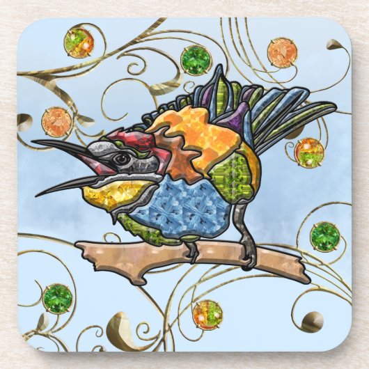 ハチ食い鳥 コースター (正面)