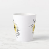 ハチ カフェラテマグ (正面)