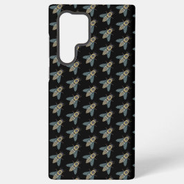 ハチ(黒)Samsungケース Samsung Galaxy S22 Ultraケース