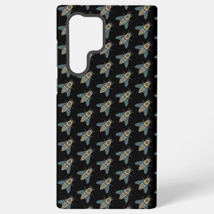 ハチ（黒）Samsungケース Samsung Galaxy S22 Ultraケース