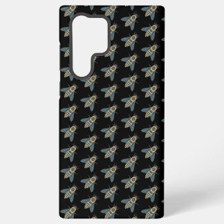 ハチ（黒）Samsungケース Samsung Galaxy S22 Ultraケース