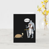 ハッおもしろいガ司祭を着た犬のタ笑わされるメ カード (黄色い花)