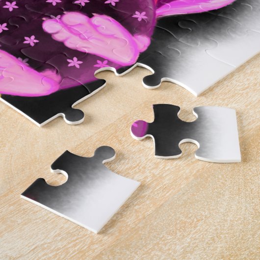 ハッおもしろいチする鶏の待ち卵 – おもしろいスケッチ ジグソーパズル (側面)