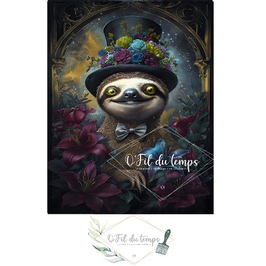 ハッおもしろいトデコページ紙付き動物。 薄葉紙