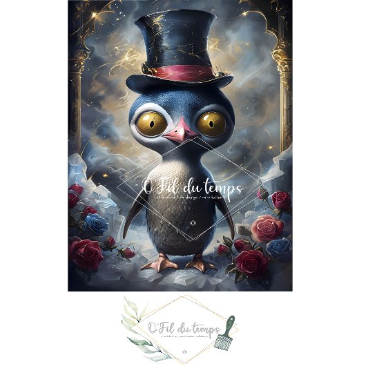 ハッおもしろいトデコページ紙付き動物。 薄葉紙