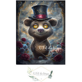 ハッおもしろいトデコページ紙付き動物。 薄葉紙