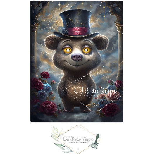 ハッおもしろいトデコページ紙付き動物。 薄葉紙