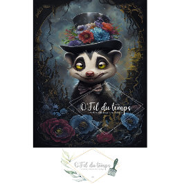 ハッおもしろいトデコページ紙付き動物。 薄葉紙