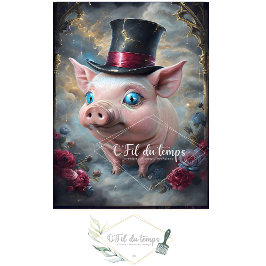 ハッおもしろいトデコページ紙付き動物。 薄葉紙